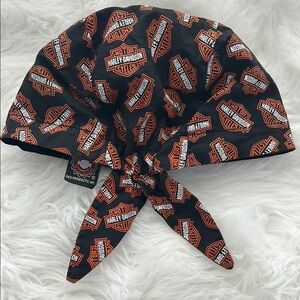 Harley-Davidson Black and Orange Bandana